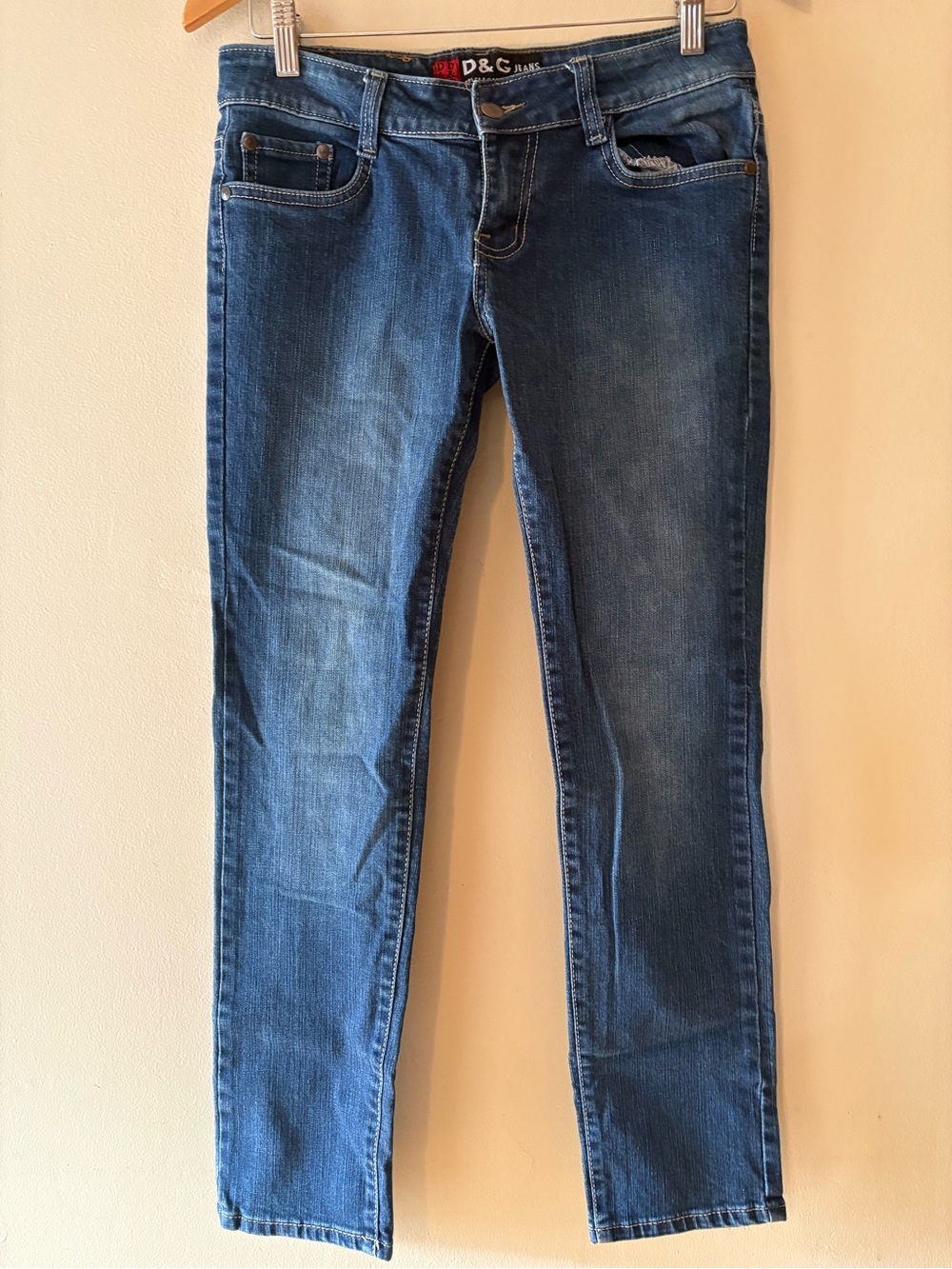 D&G Dolce & Gabbana Y2K, low Rise, Straight Slim, Jeans Women’s Size 30.